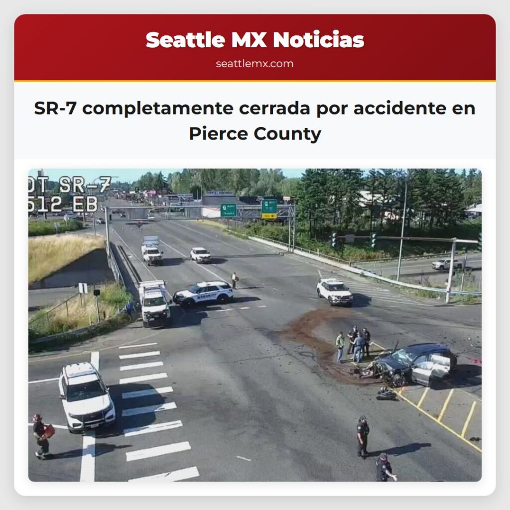 SR-7 completamente cerrada por accidente en