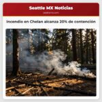 Incendio en Chelan alcanza 20% de contención