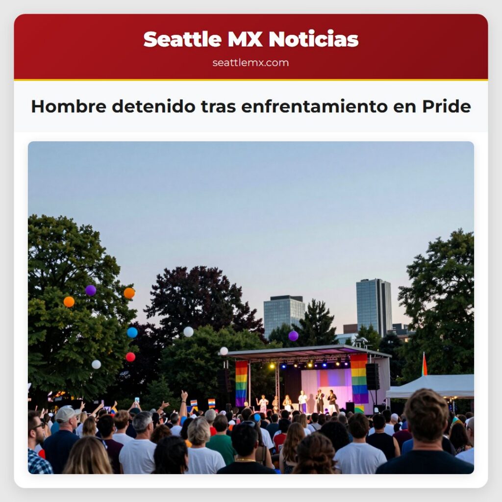 Hombre detenido tras enfrentamiento en Pride