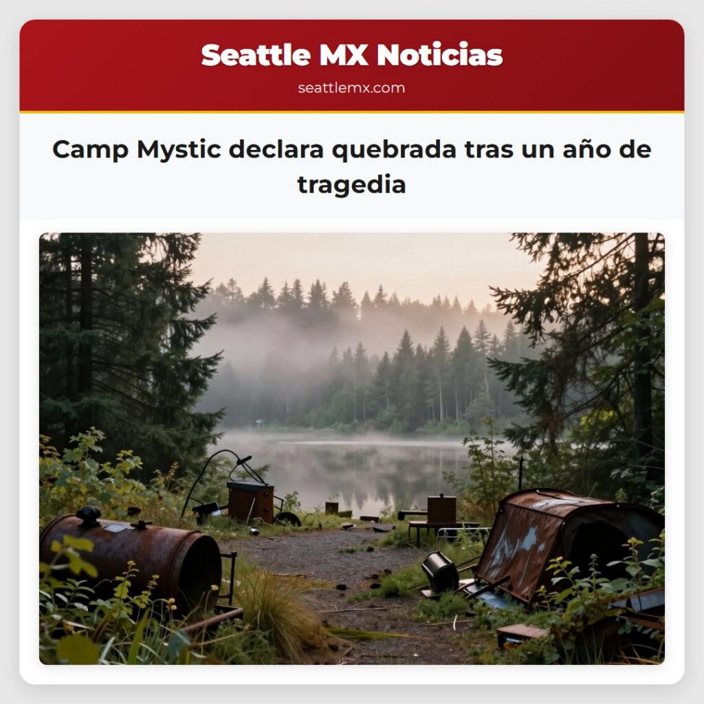 Camp Mystic declara quebrada tras un año de