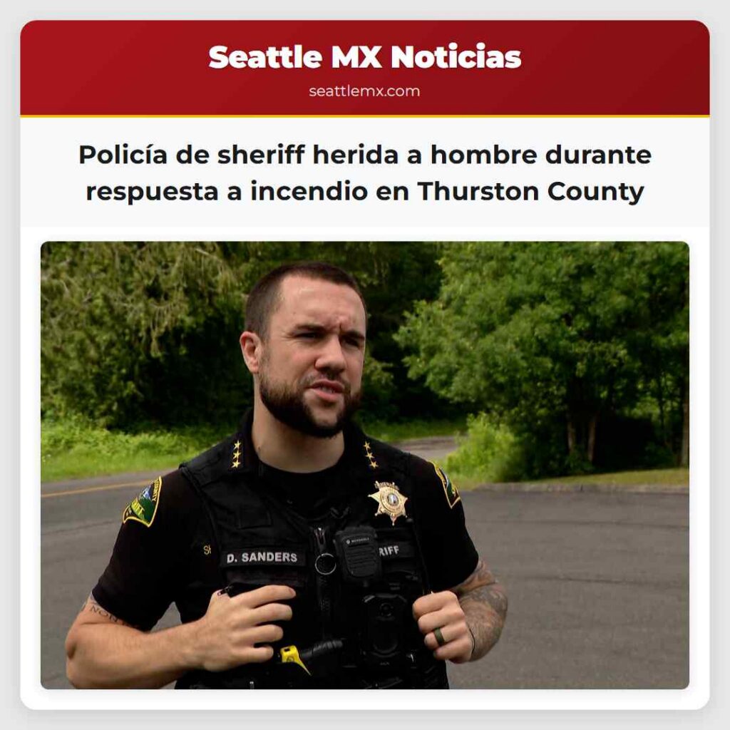 Policía de sheriff herida a hombre durante