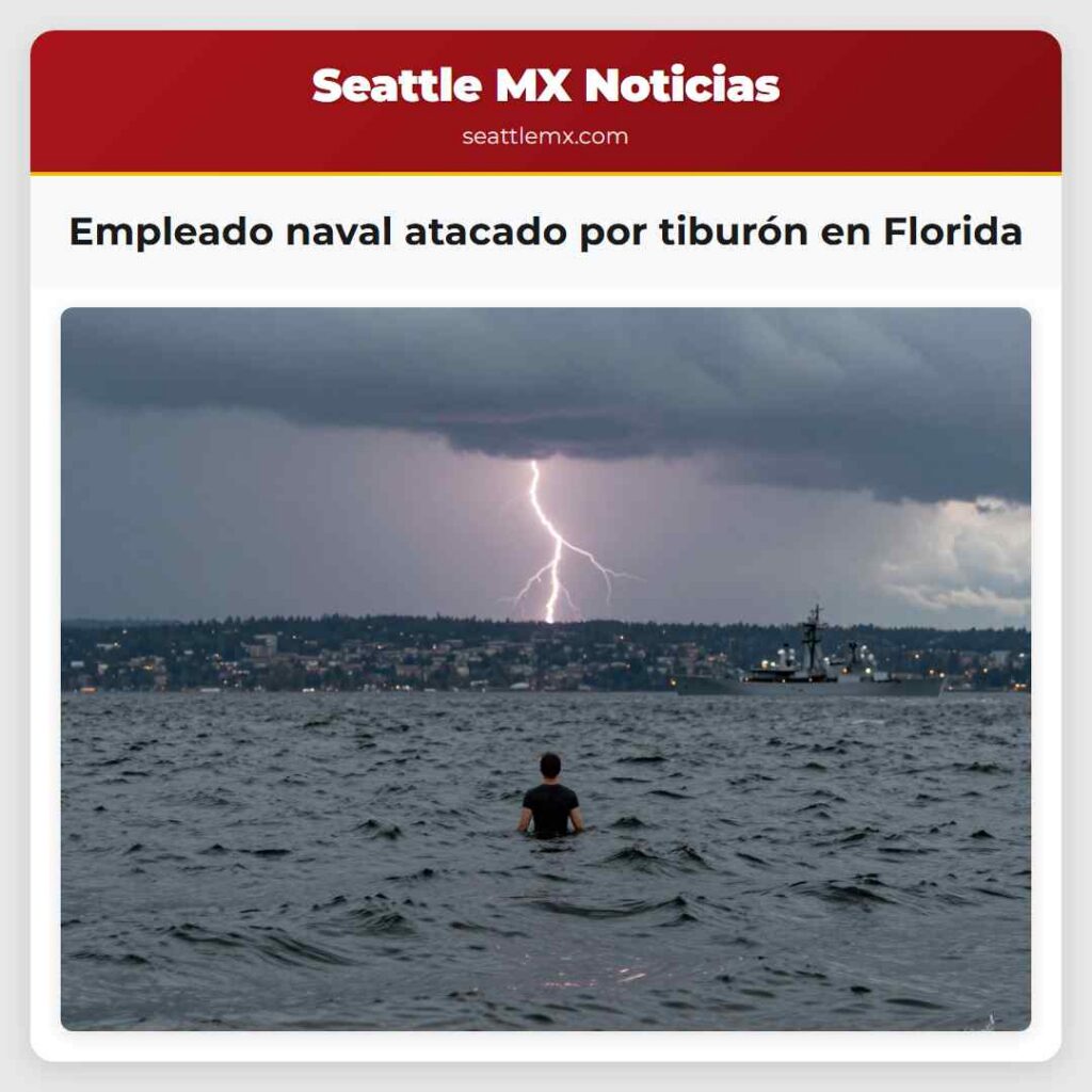 Empleado naval atacado por tiburón en Florida
