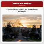 Evacuación de nivel 3 por incendio en Winthrop