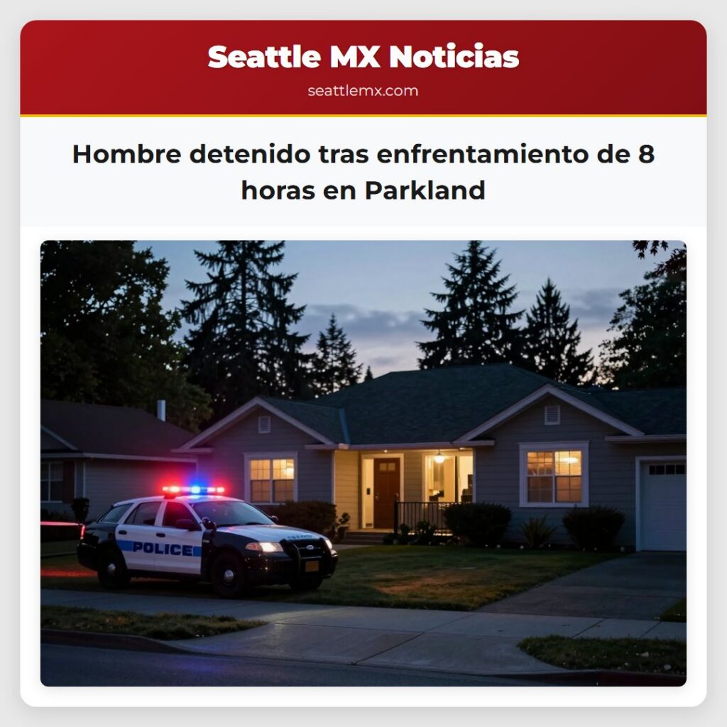 Hombre detenido tras enfrentamiento de 8 horas en
