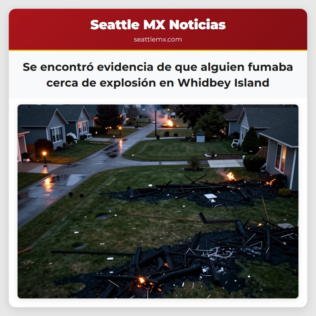 Se encontró evidencia de que alguien fumaba cerca