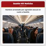 Hombre arrestado por agresión sexual en vuelo a Seattle