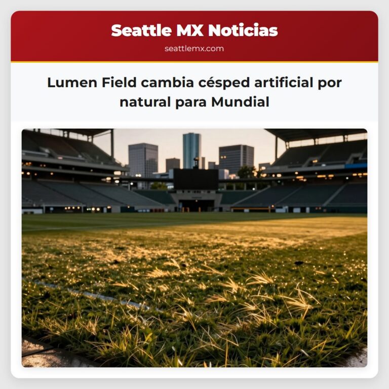 Lumen Field cambia césped artificial por natural para Mundial