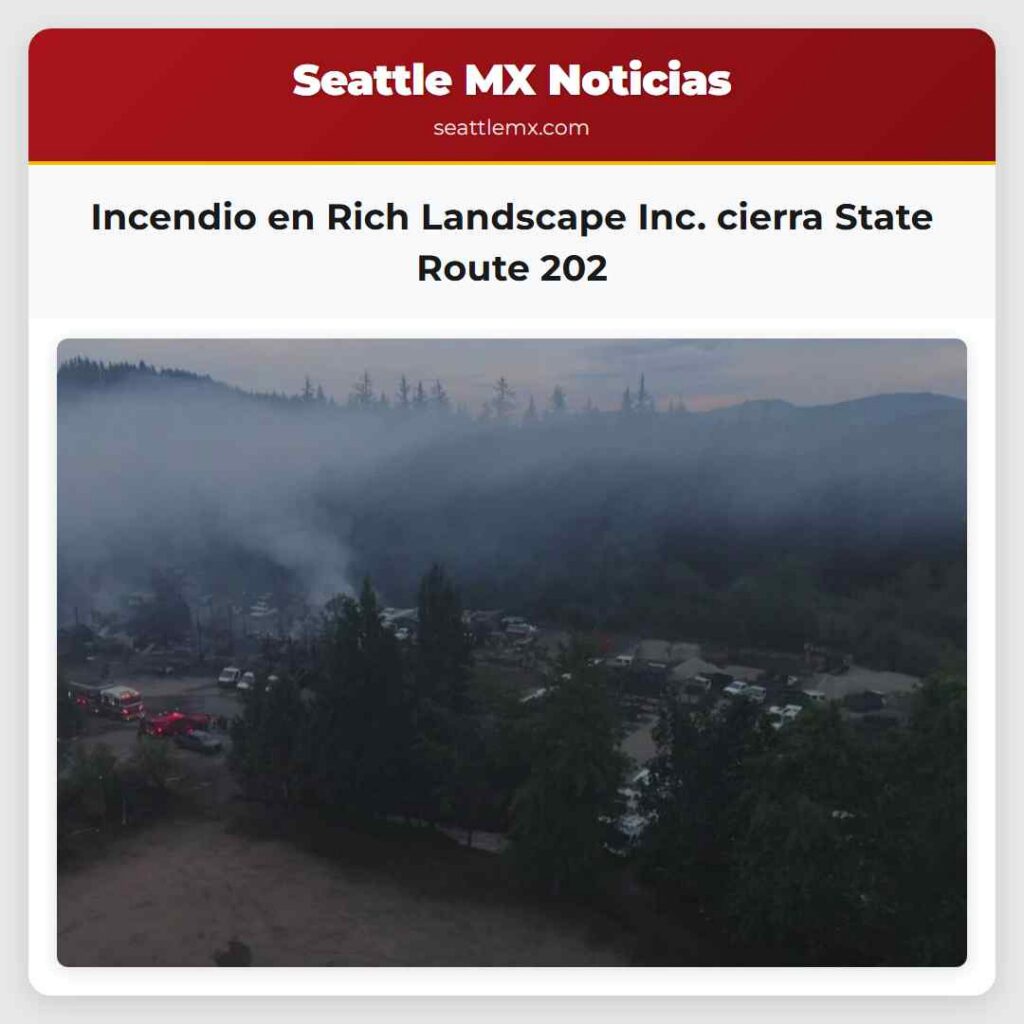 Incendio en Rich Landscape Inc. cierra State