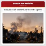 Evacuación en Spokane por incendio Upriver