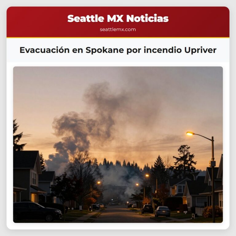 Evacuación en Spokane por incendio Upriver