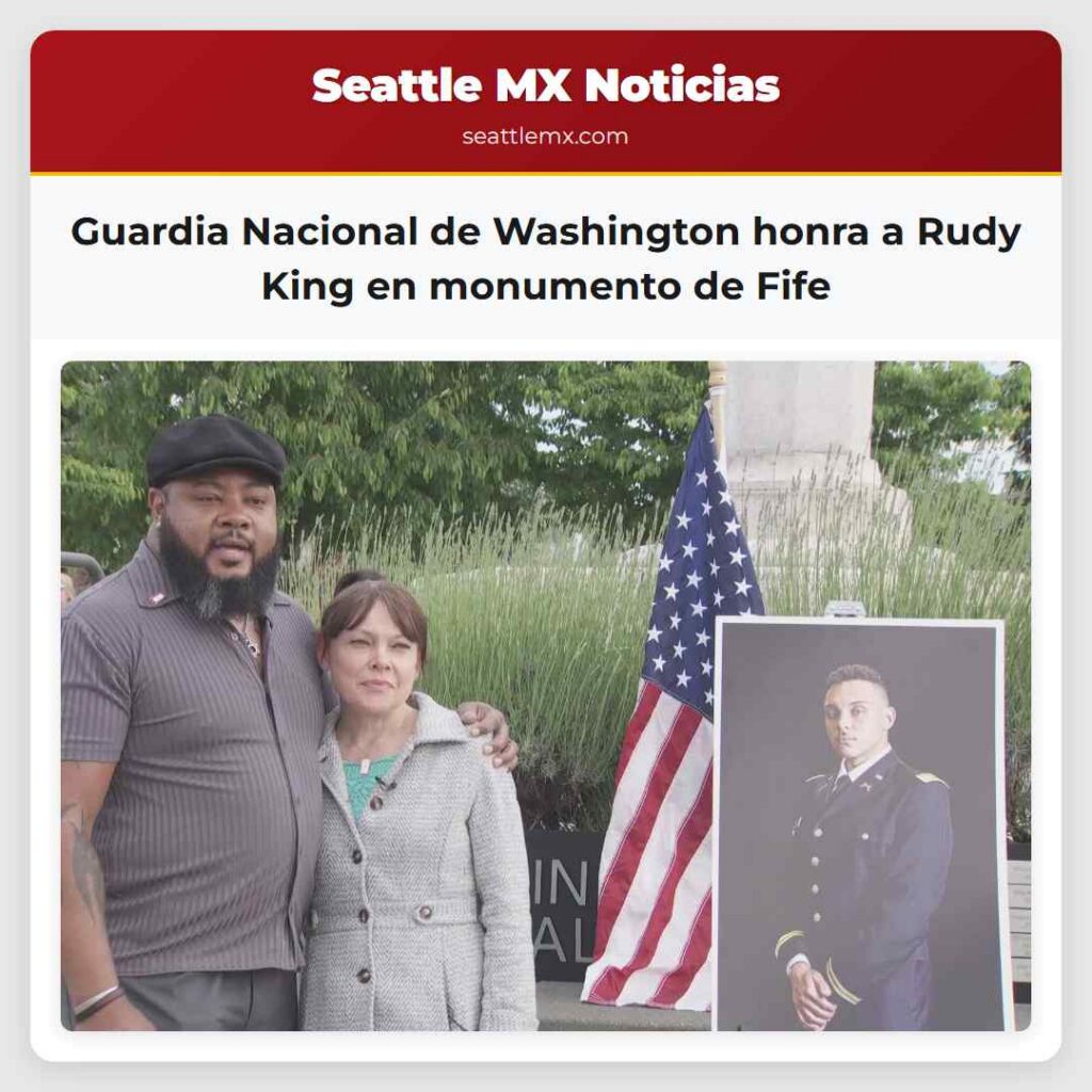 Guardia Nacional de Washington honra a Rudy King