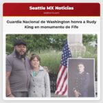 Guardia Nacional de Washington honra a Rudy King en monumento de Fife