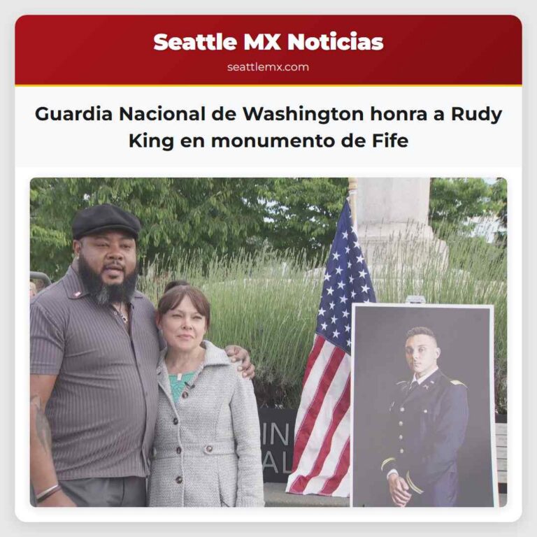 Guardia Nacional de Washington honra a Rudy King en monumento de Fife