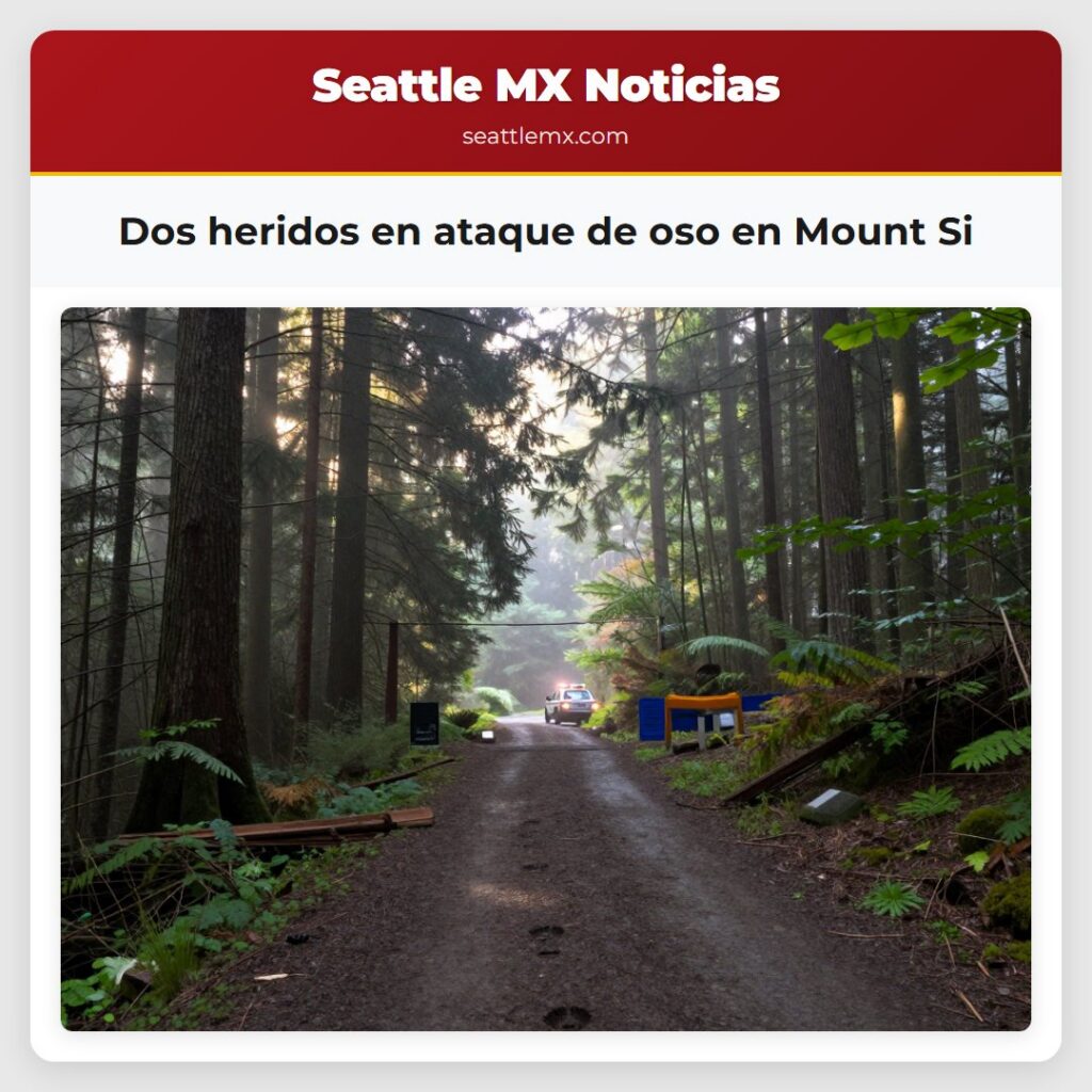 Noticias De Seattle 1 Dos heridos en ataque de oso en Mount Si