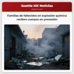 Familias de fallecidos en explosión química reciben cuerpos en procesión