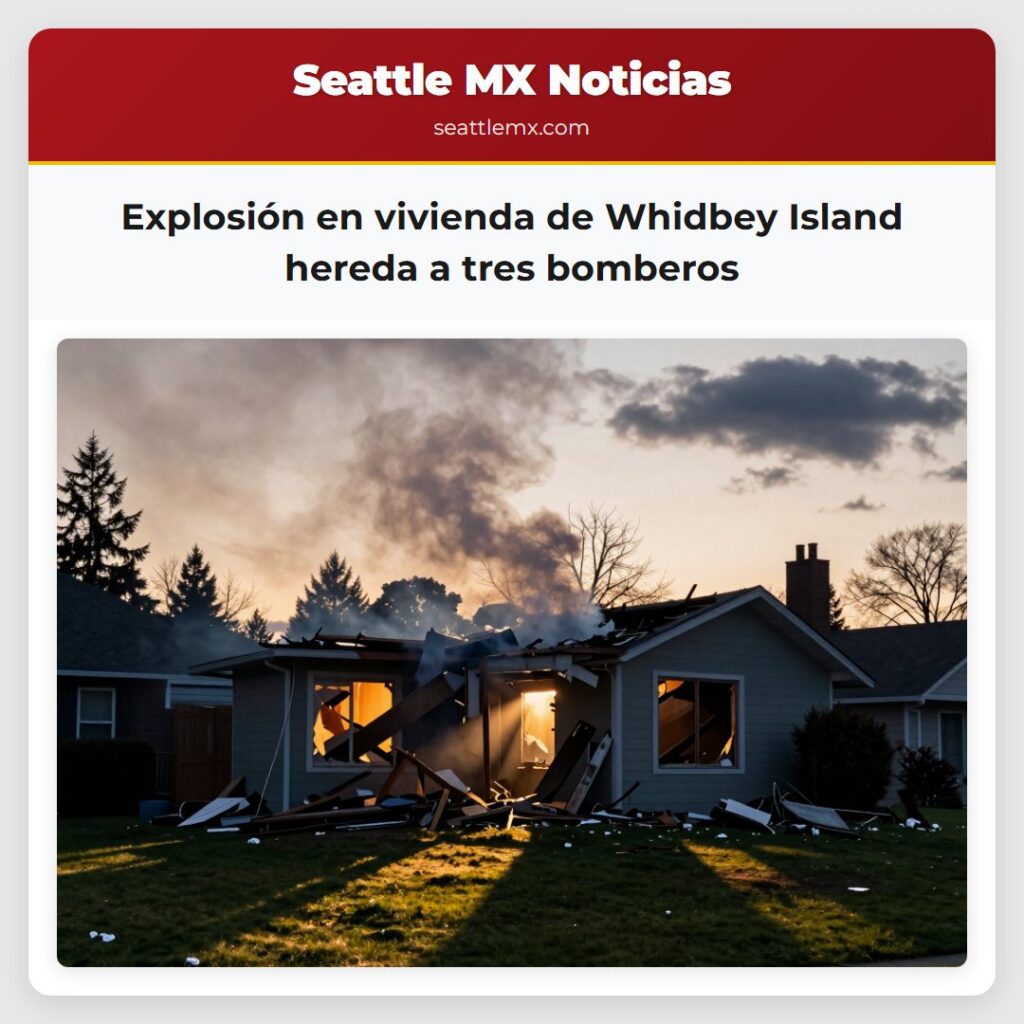 Explosión en vivienda de Whidbey Island hereda a