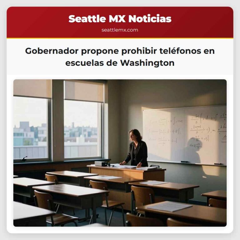 Gobernador propone prohibir teléfonos en escuelas de Washington
