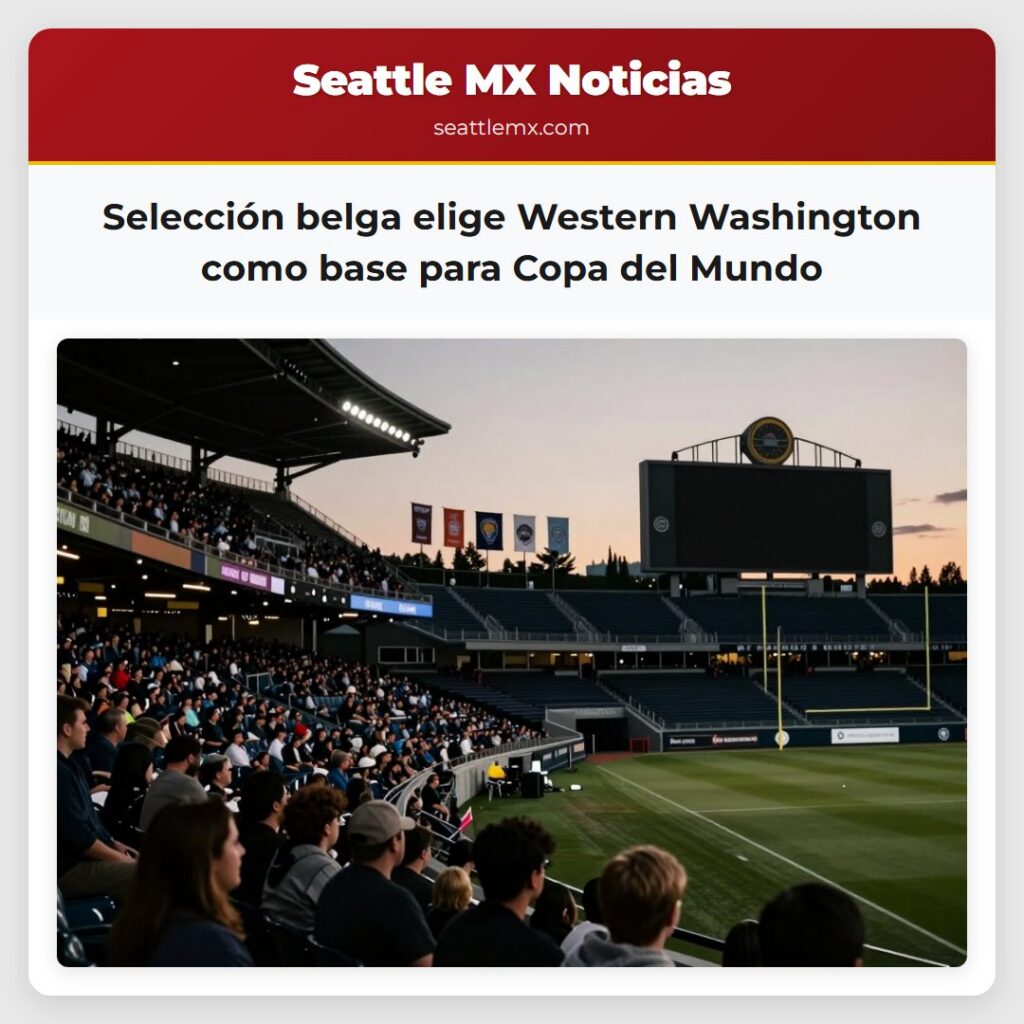 Selección belga elige Western Washington como