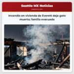 Incendio en vivienda de Everett deja gato muerto familia evacuada