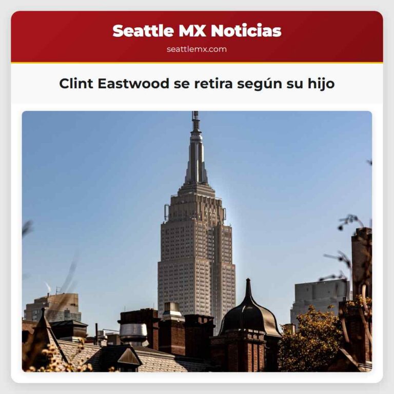 Clint Eastwood se retira según su hijo