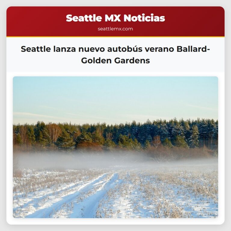 Seattle lanza nuevo autobús verano Ballard-Golden Gardens