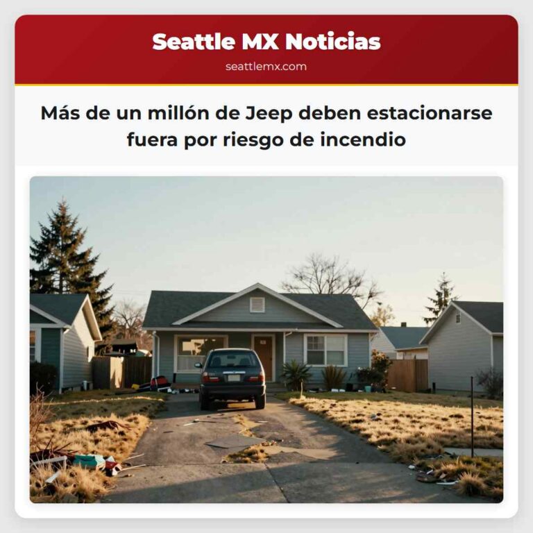 Más de un millón de Jeep deben estacionarse fuera por riesgo de incendio