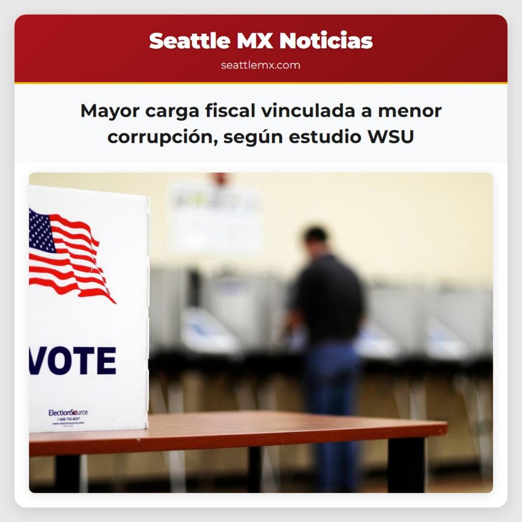 Mayor carga fiscal vinculada a menor corrupción,