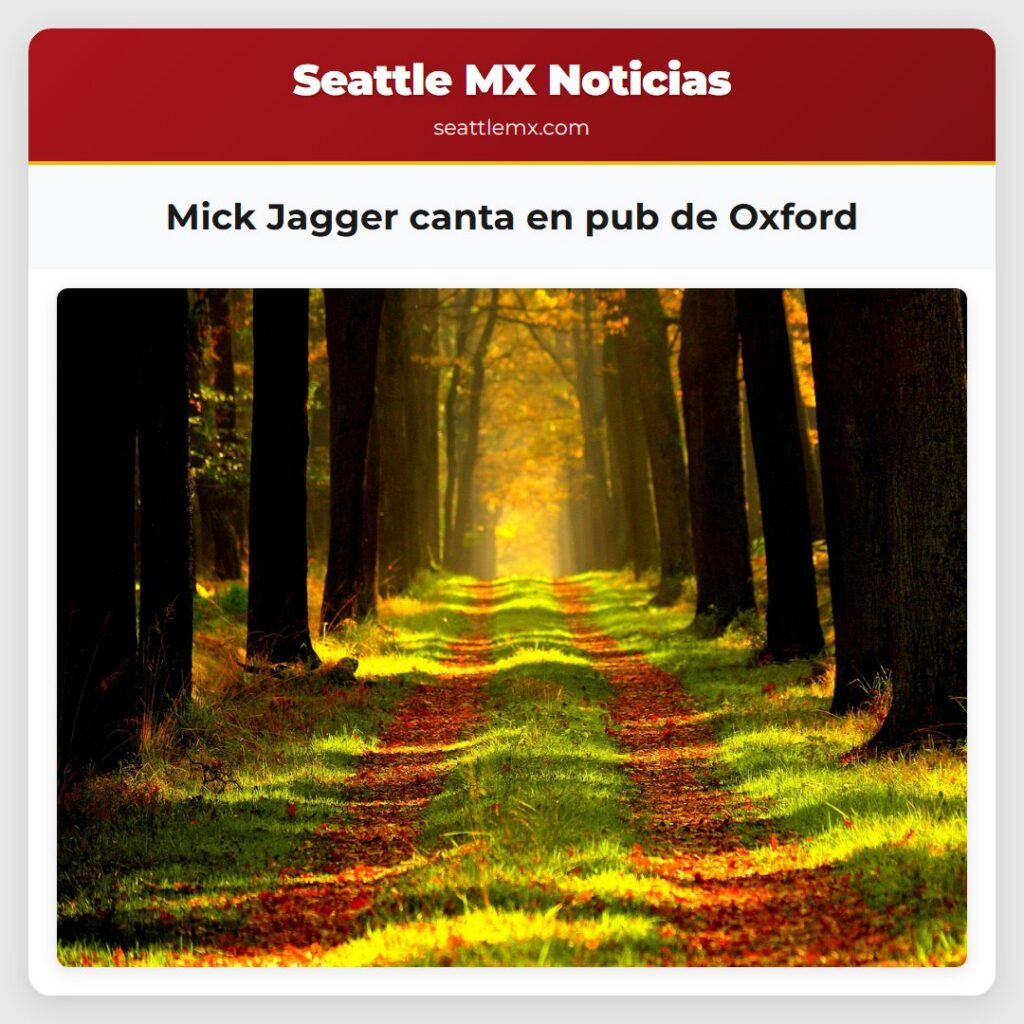 Mick Jagger canta en pub de Oxford