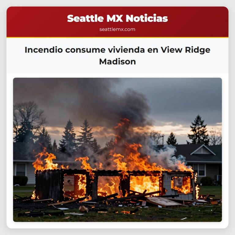 Incendio consume vivienda en View Ridge Madison