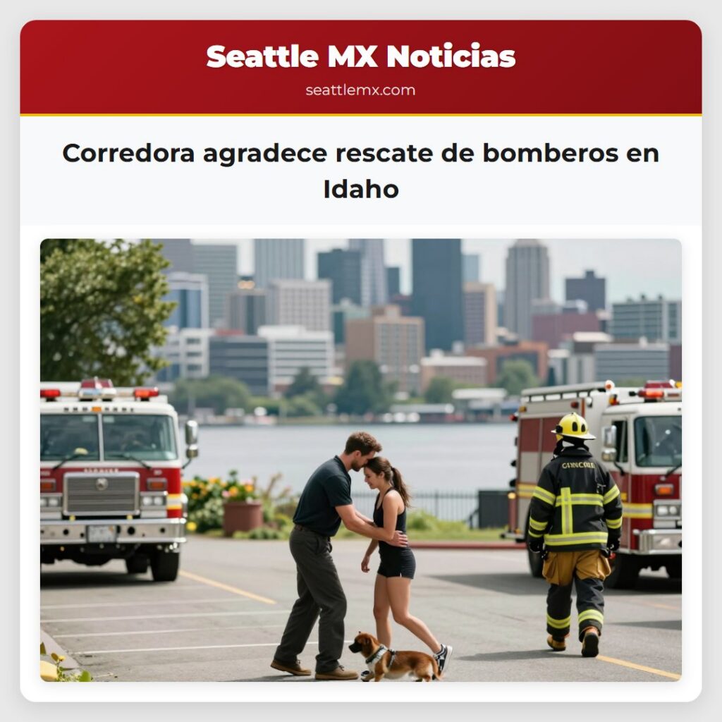Corredora agradece rescate de bomberos en Idaho