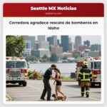 Corredora agradece rescate de bomberos en Idaho
