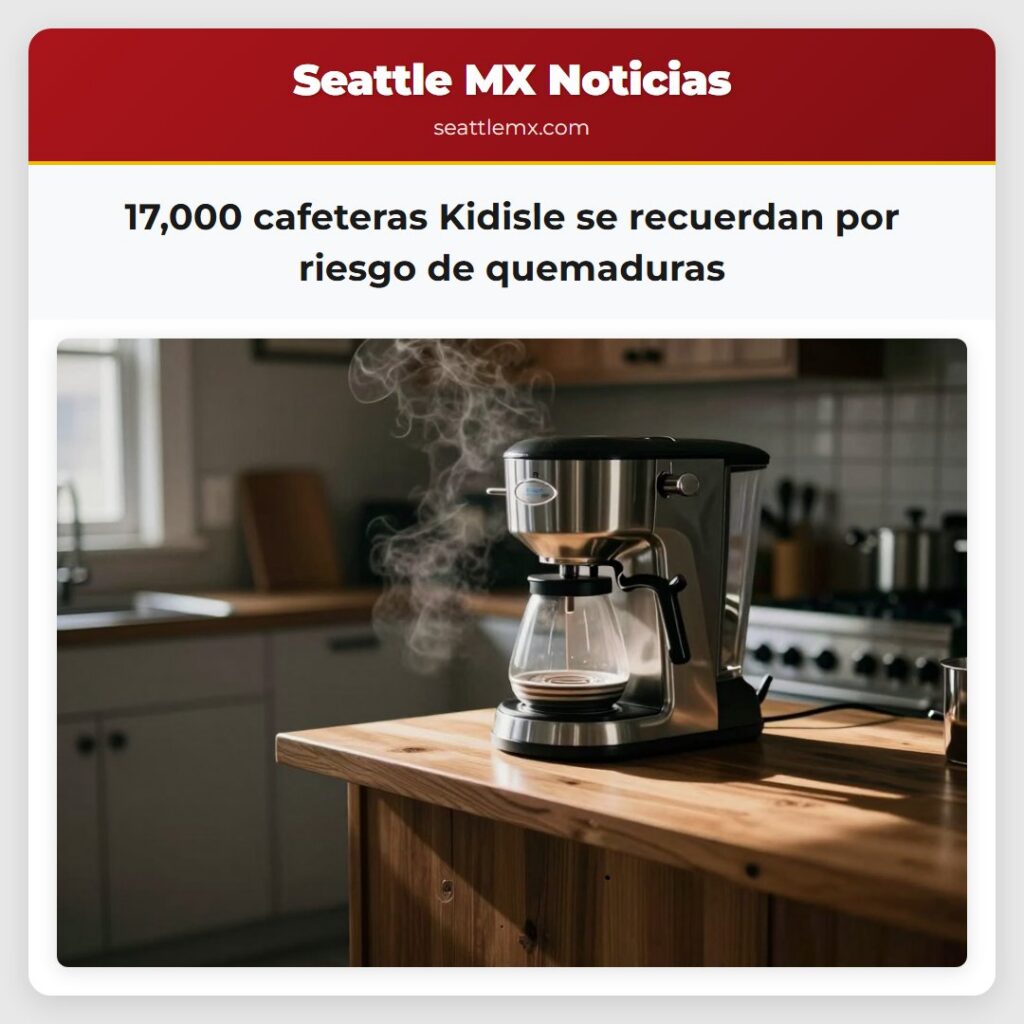 17,000 cafeteras Kidisle se recuerdan por riesgo