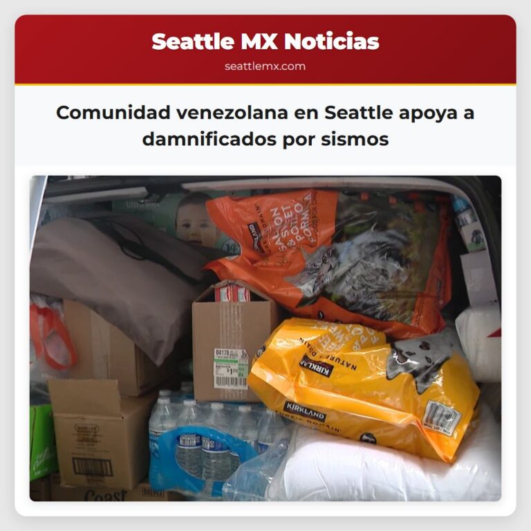 Comunidad venezolana en Seattle apoya a damnificados por sismos