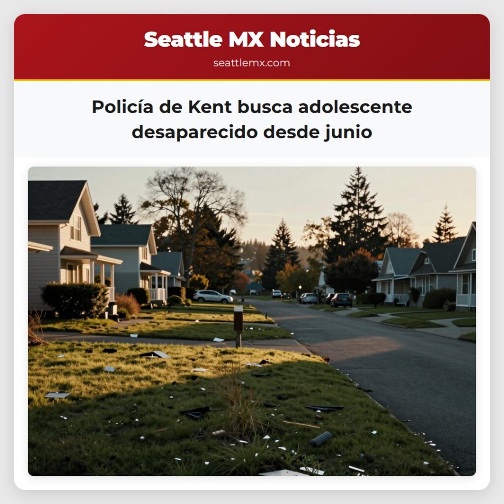 Policía de Kent busca adolescente desaparecido