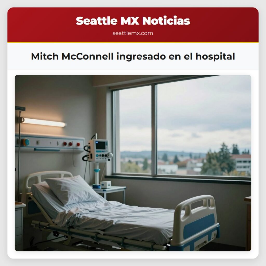 Mitch McConnell ingresado en el hospital