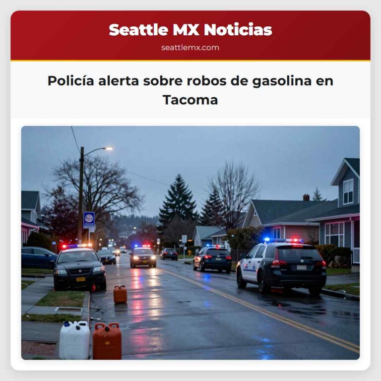 Policía alerta sobre robos de gasolina en Tacoma