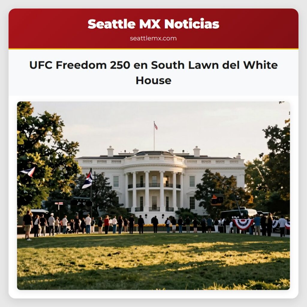 UFC Freedom 250 en South Lawn del White House