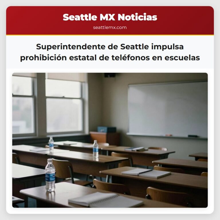 Superintendente de Seattle impulsa prohibición estatal de teléfonos en escuelas