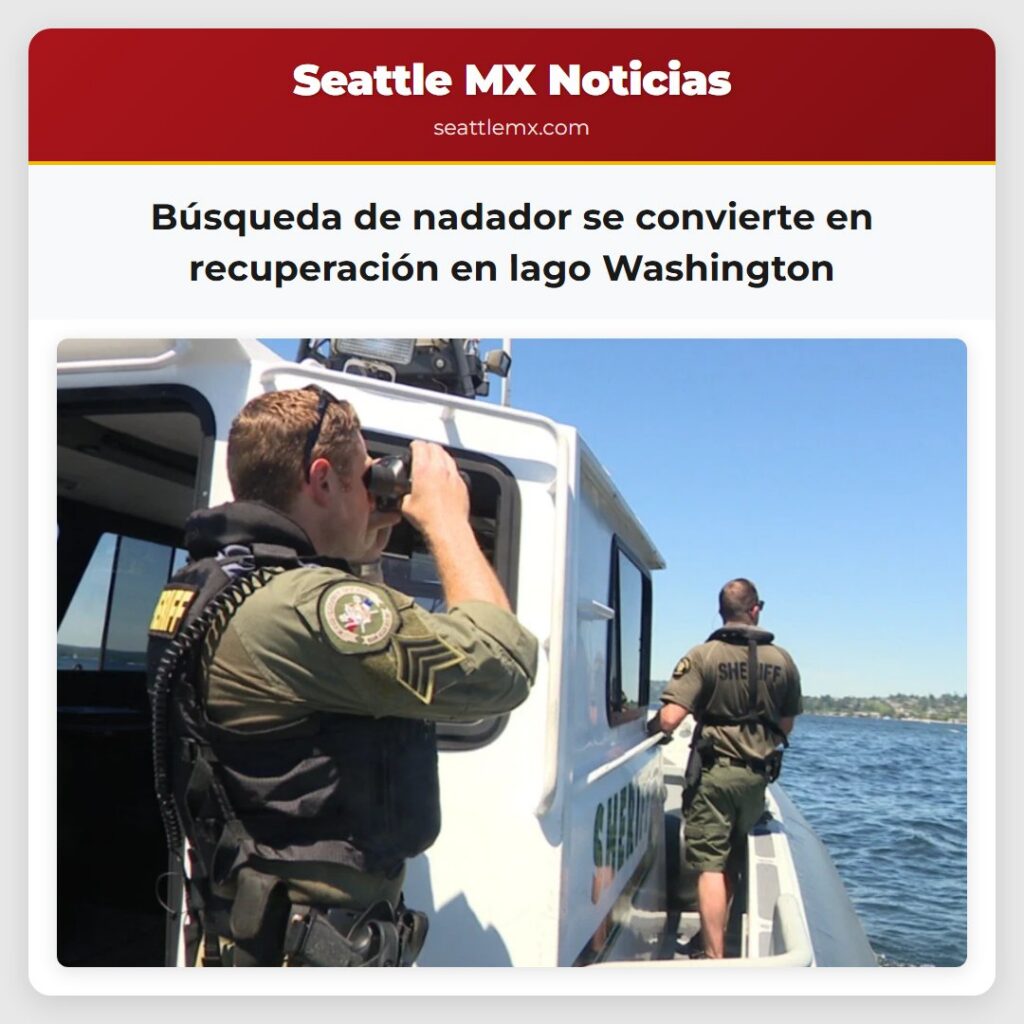 Búsqueda de nadador se convierte en recuperación