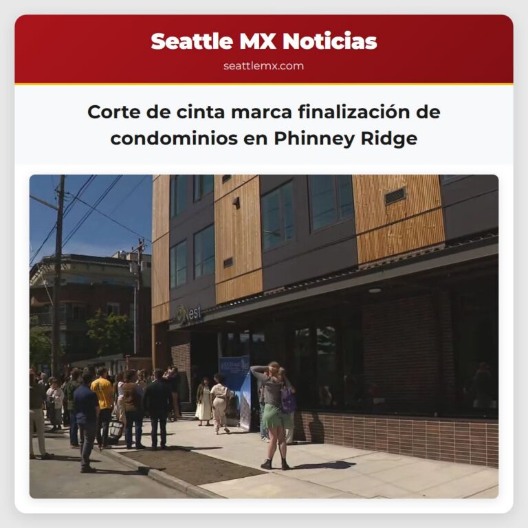 Corte de cinta marca finalización de condominios en Phinney Ridge