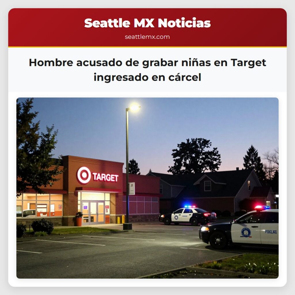 Hombre acusado de grabar niñas en Target