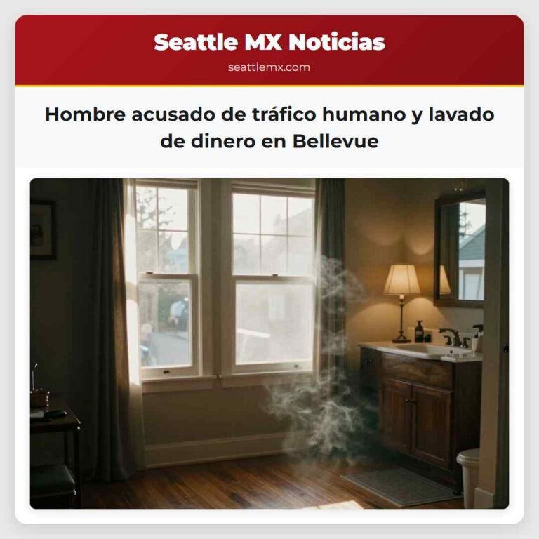 Hombre acusado de tráfico humano y lavado de dinero en Bellevue