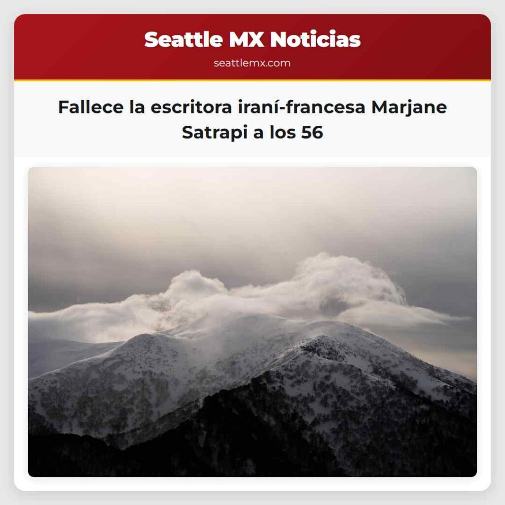 Fallece la escritora iraní-francesa Marjane