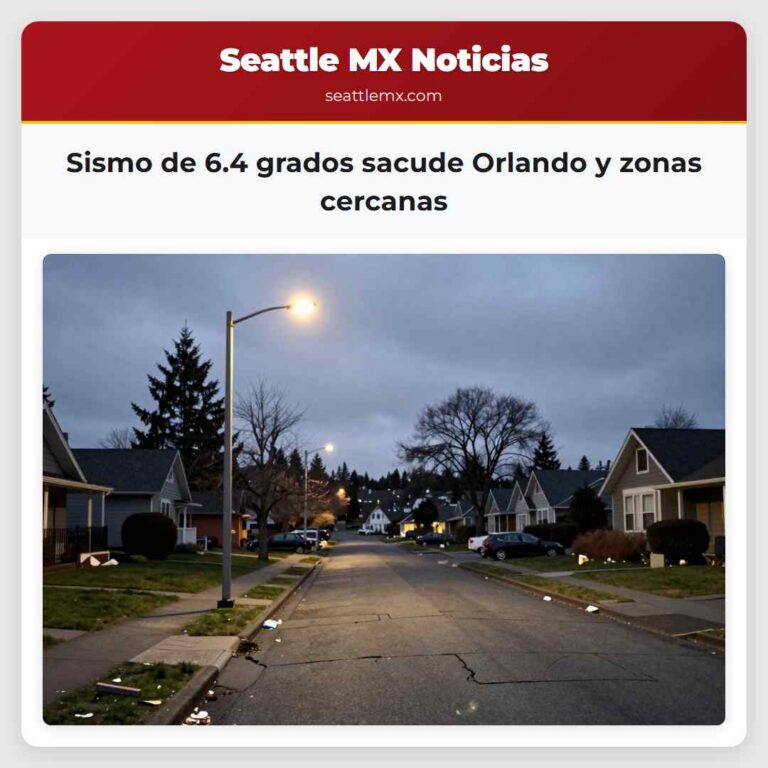 Sismo de 6.4 grados sacude Orlando y zonas cercanas