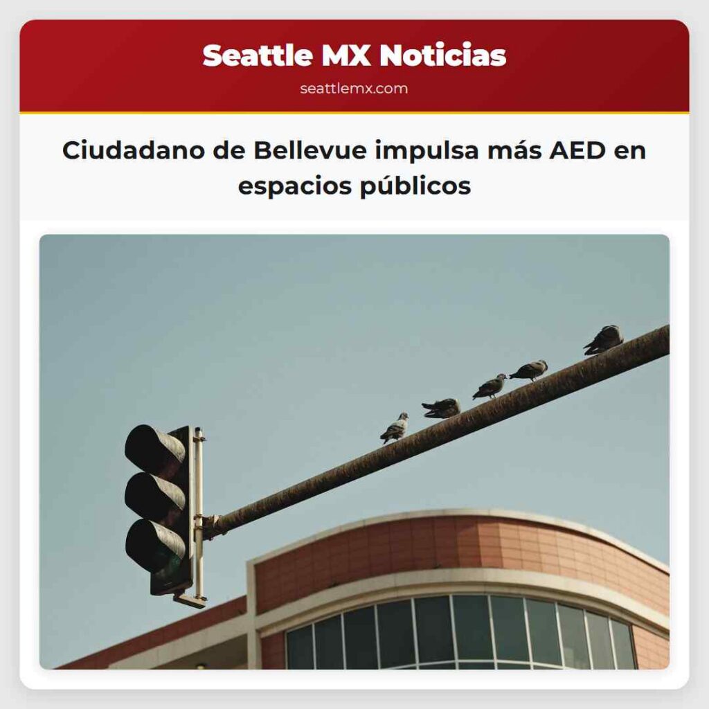 Ciudadano de Bellevue impulsa más AED en espacios