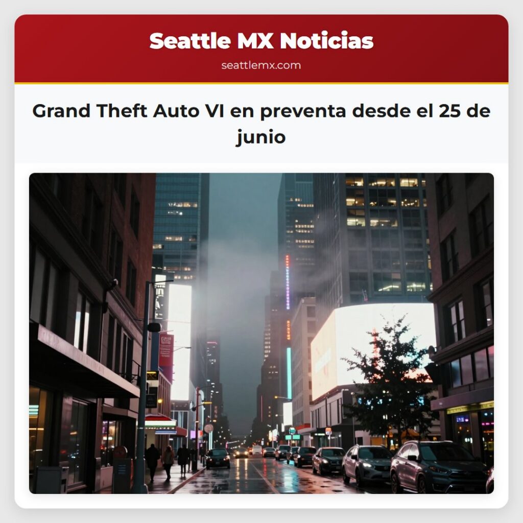 Grand Theft Auto VI en preventa desde el 25 de