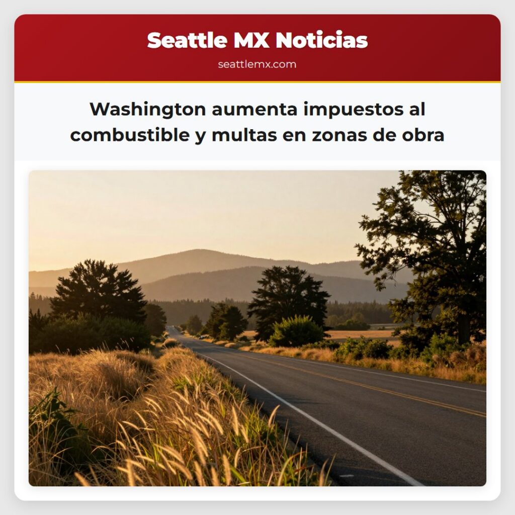 Washington aumenta impuestos al combustible y