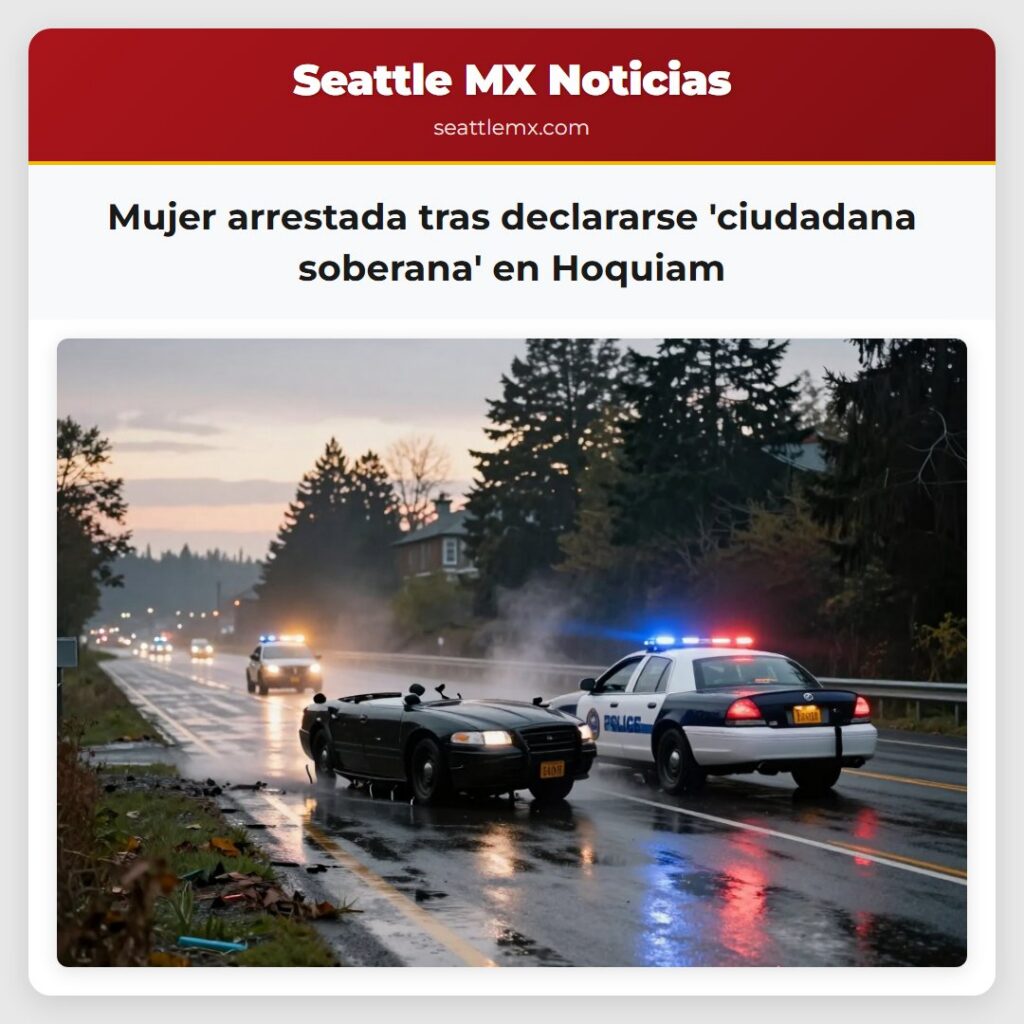 Mujer arrestada tras declararse 'ciudadana