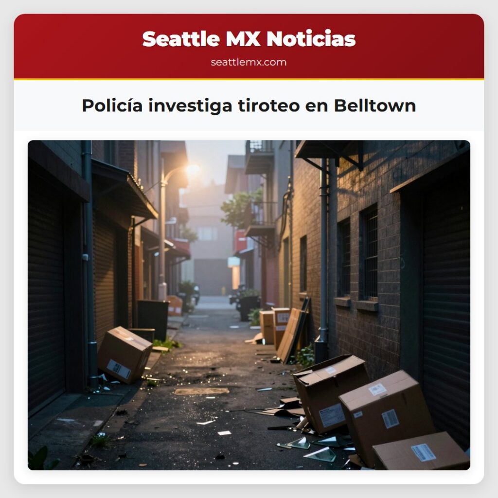 Policía investiga tiroteo en Belltown