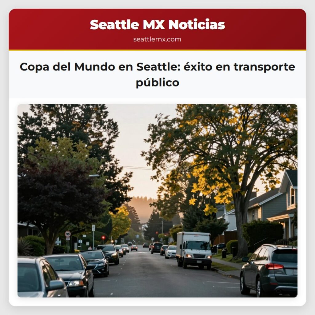 Copa del Mundo en Seattle: éxito en transporte